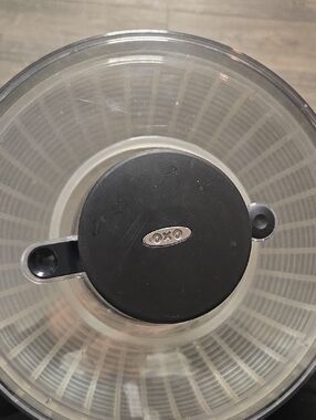 OXO Stainless Steal Salad Spinner with Easy-Pump Lid
